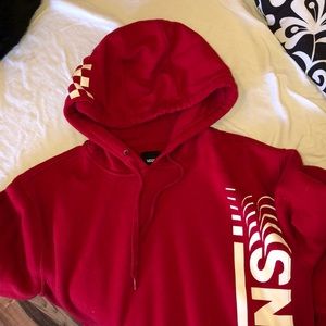 red VANS hoodie